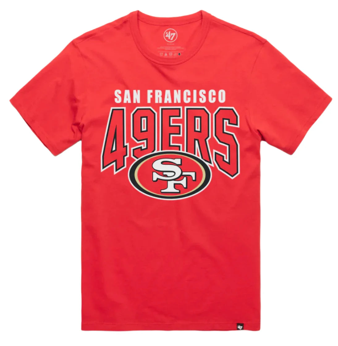 Men’s ’47 San Francisco 49ers Racer Red Restart Franklin Tee