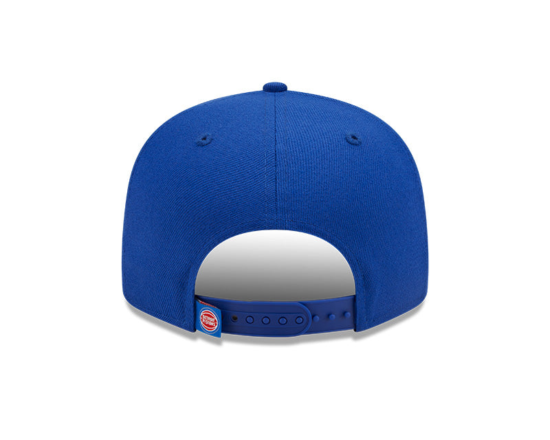 Detroit Pistons Logo Tear Royal New Era 9FIFTY Snapback Hat