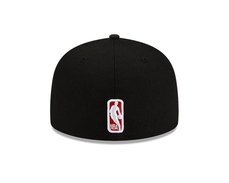 Chicago Bulls New Era Black Windy City Cluster 59FIFTY Fitted Hat