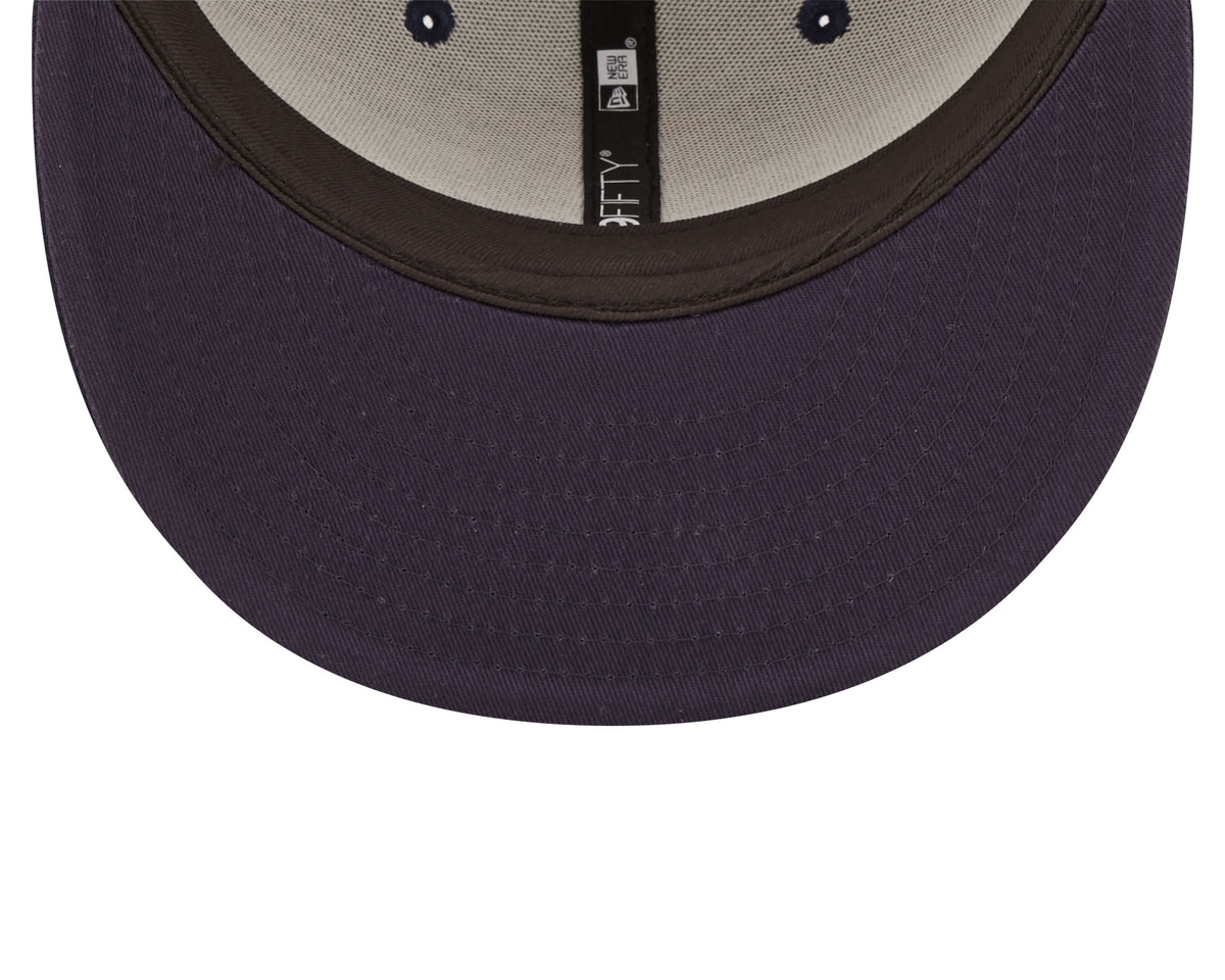 Men's Chicago Bears New Era Navy Ink 2022 NFL Sideline Mascot Logo 9FIFTY Snapback Adjustable Hat
