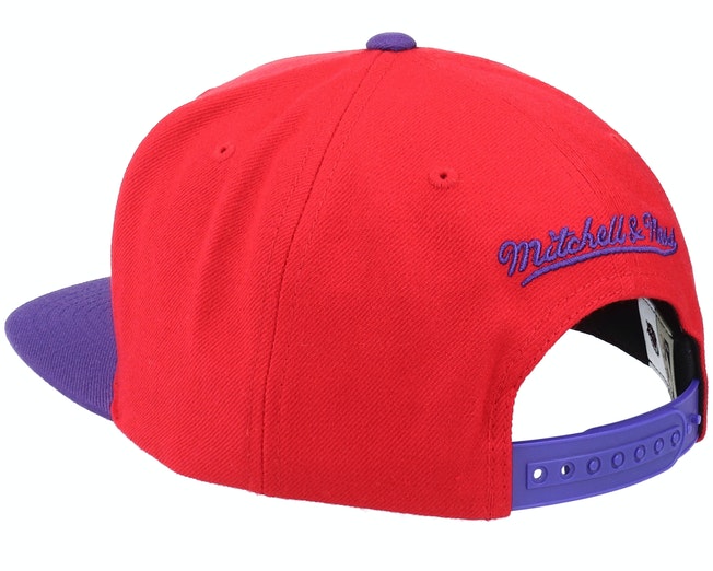 Men's Mitchell & Ness Toronto Raptors HWC Red/Purple Adjustable Snapback Hat