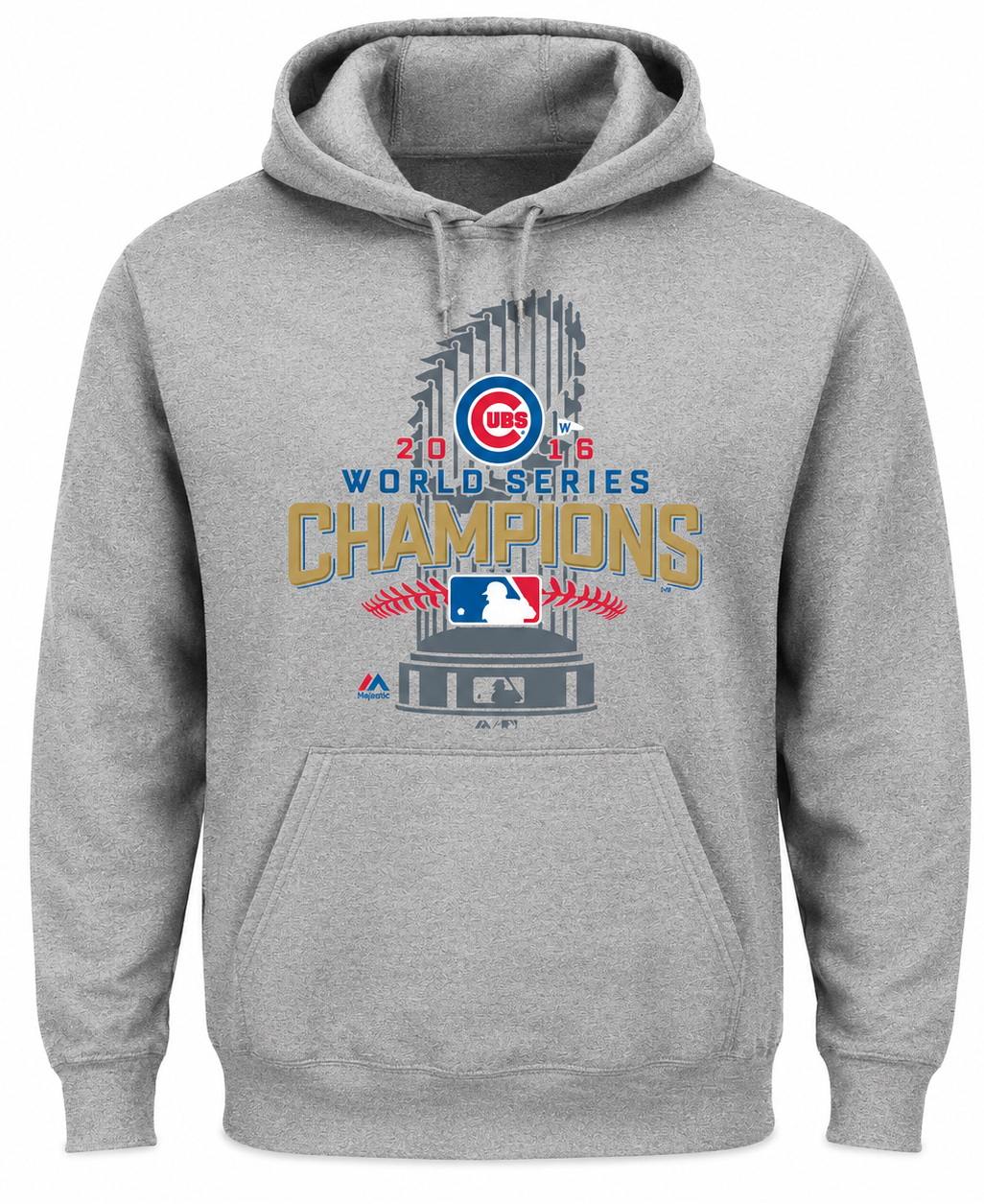 Men's Chicago Cubs Majestic Big & Tall 2016 World Series Champions Locker Room Hoodie