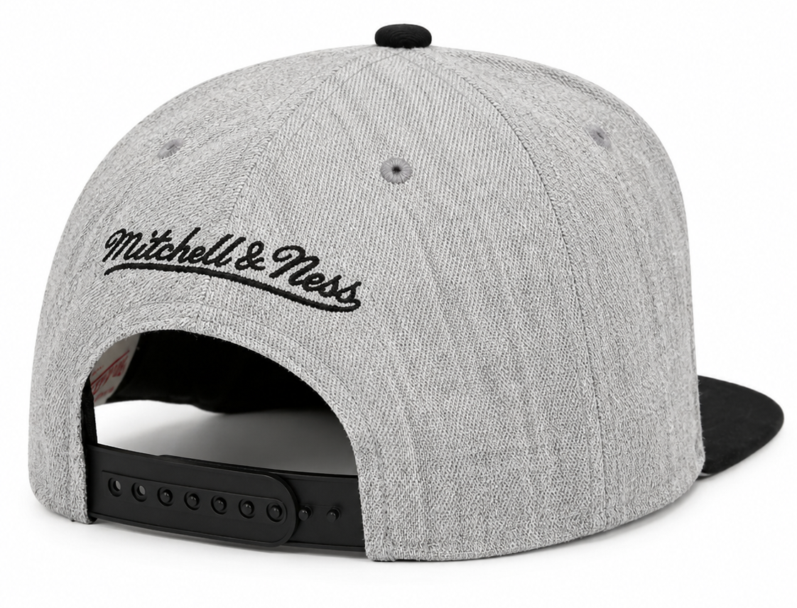 Toronto Raptors Mitchell & Ness Gray Black Pop Snapback Hat