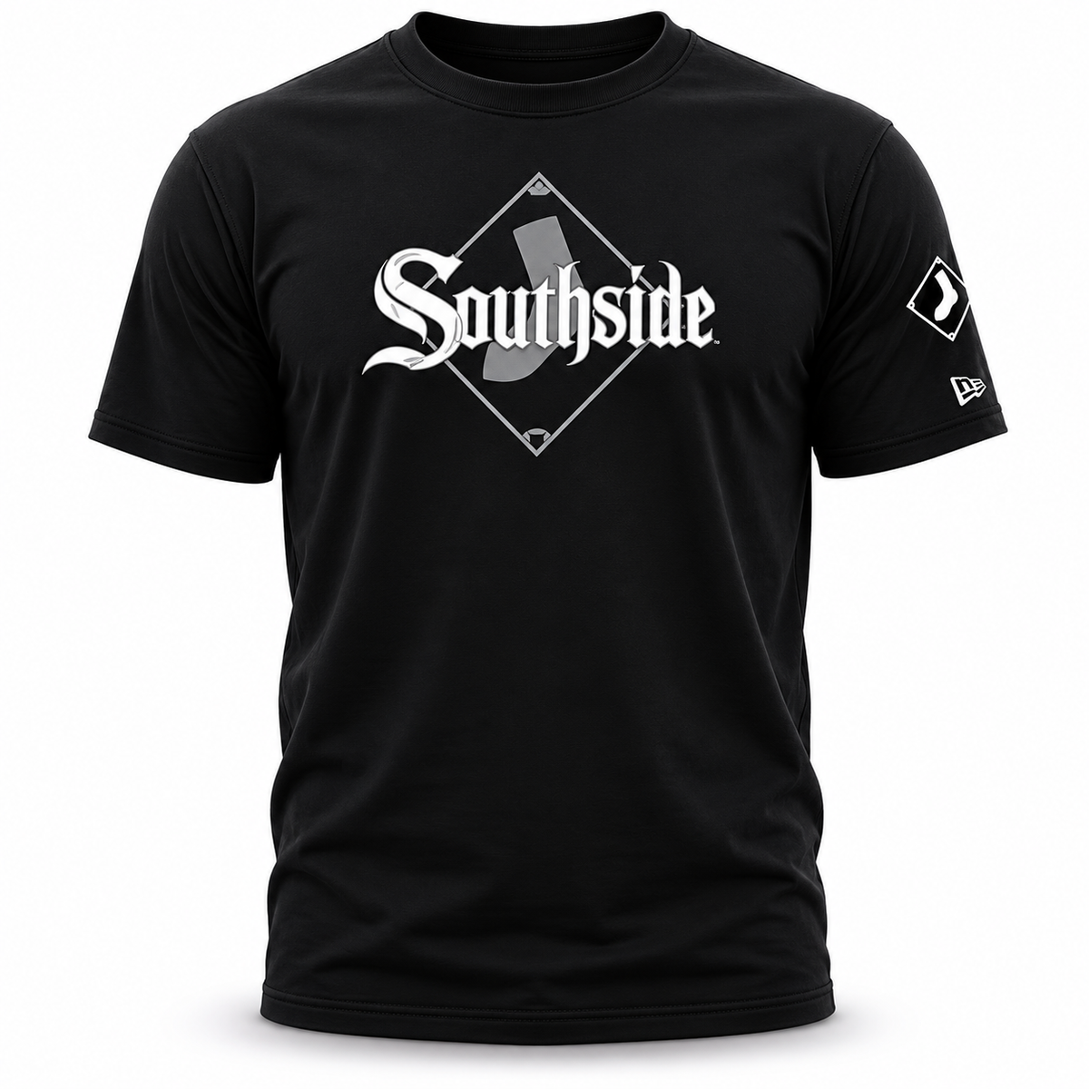 Men's Chicago White Sox City Connect Dual Logo Black New Era Tee