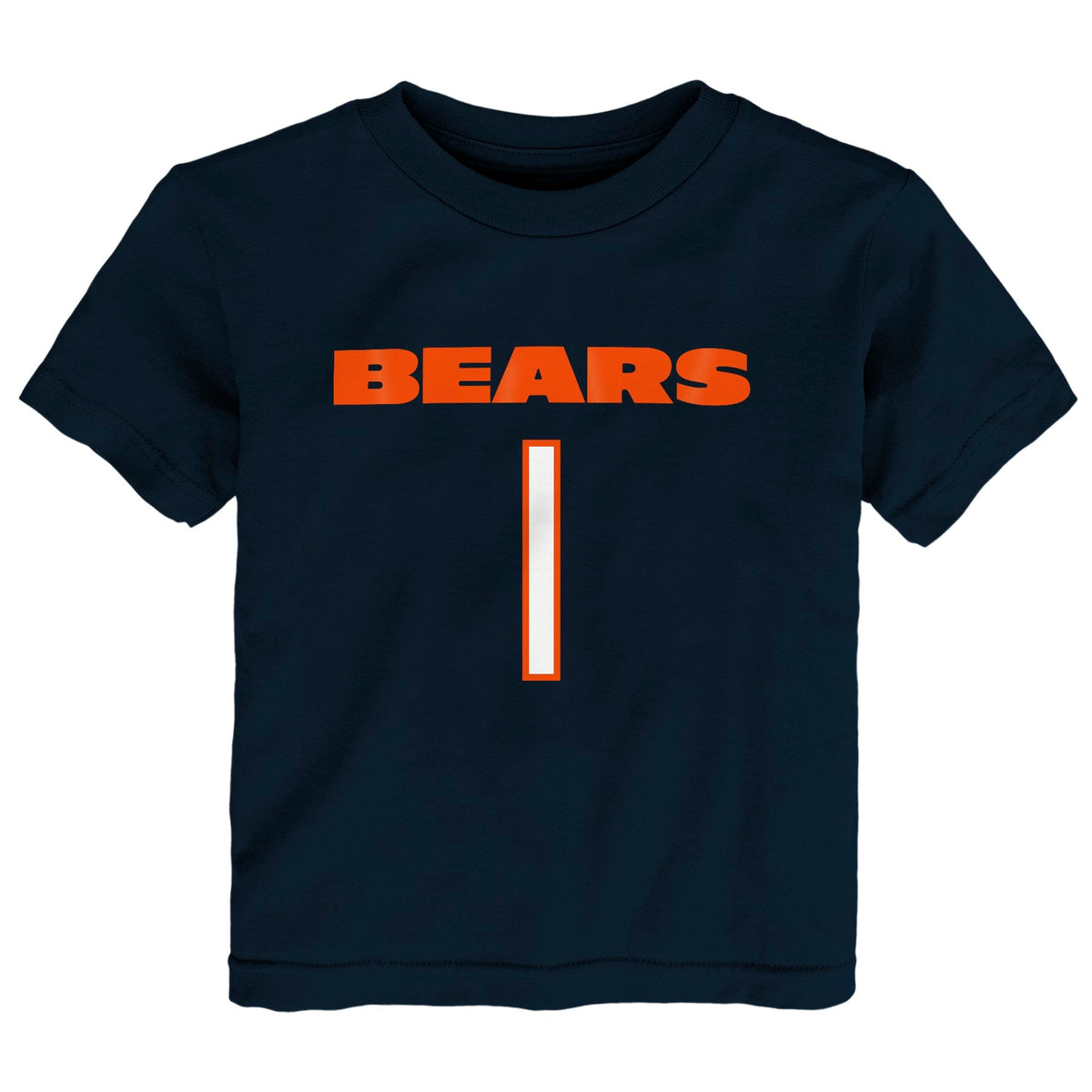Kids Justin Fields Chicago Bears Navy Mainliner Name And Number Shirt