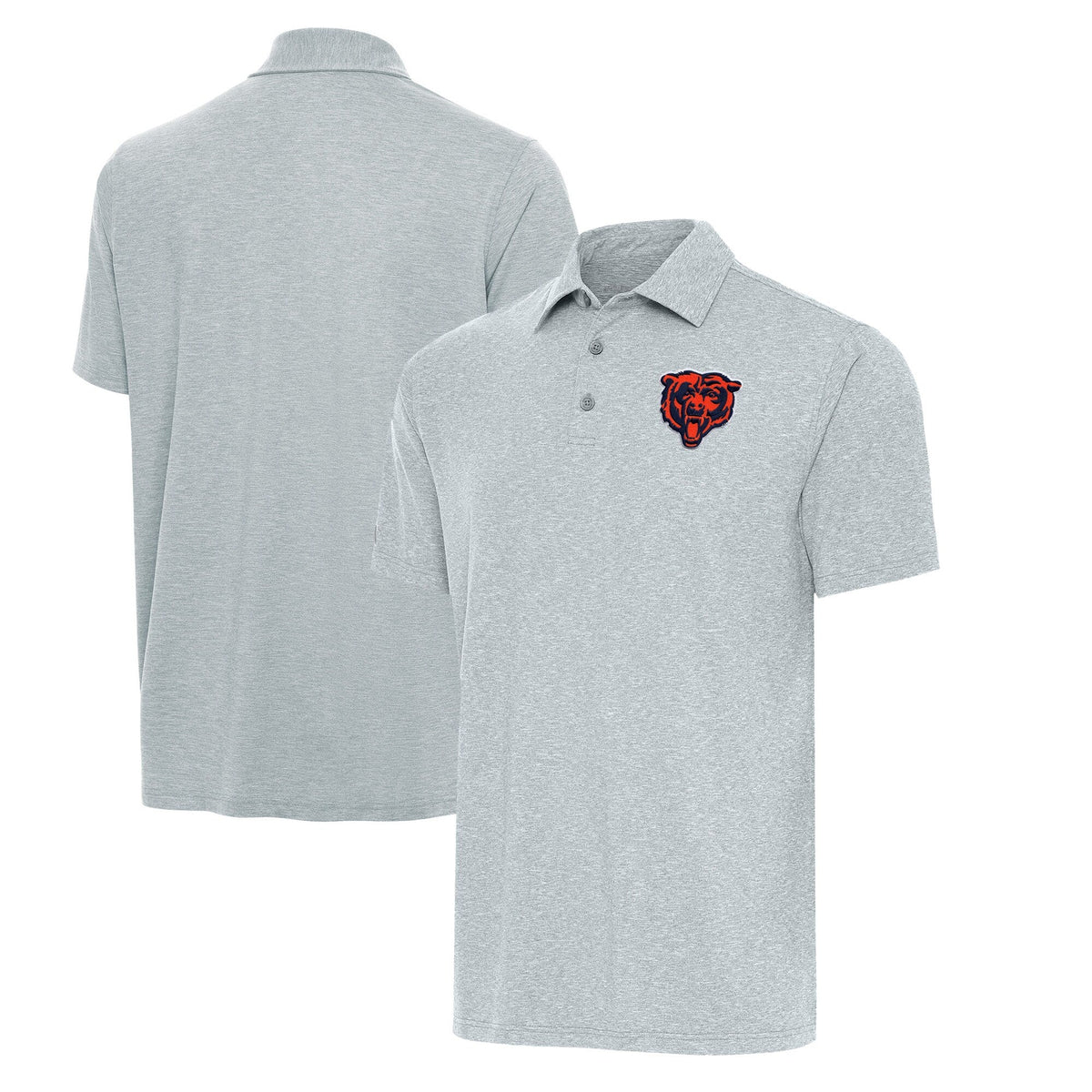Men's Chicago Bears Antigua Heather Gray Par3 Polo