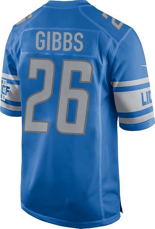 Youth Detroit Lions Jahmyr Gibbs Nike Blue Game Jersey