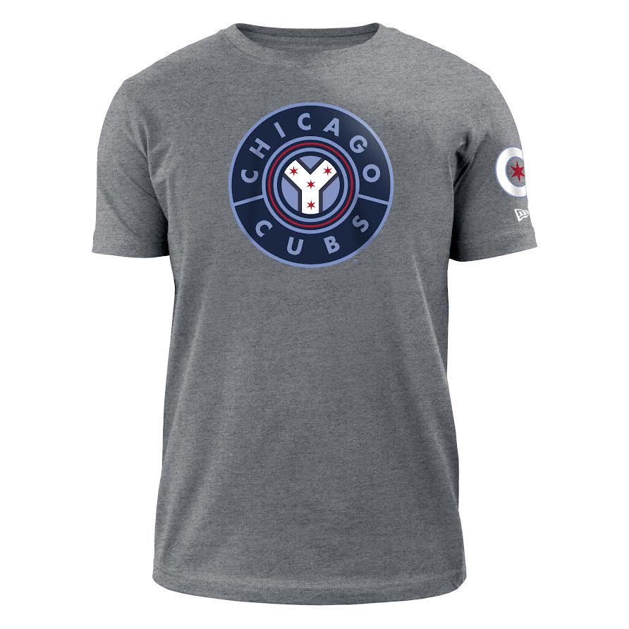 Men's Chicago Cubs City Connect Gray New Era Tee