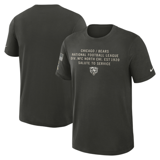 Men's Nike Chicago Bears 2025 Salute To Service Sequoia Green T-Shirt