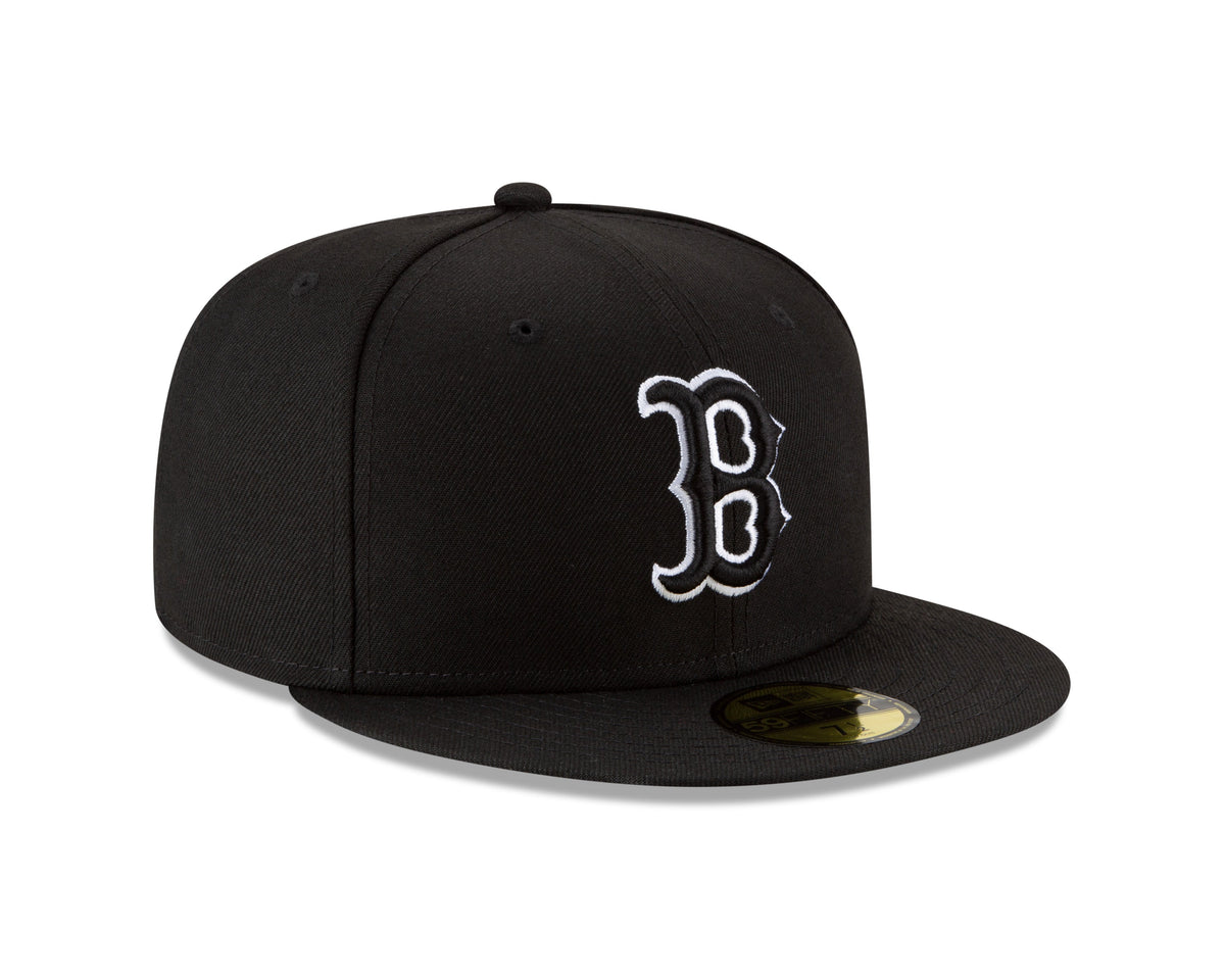Boston Red Sox New Era B-Dub 59FIFTY Fitted Hat - Black