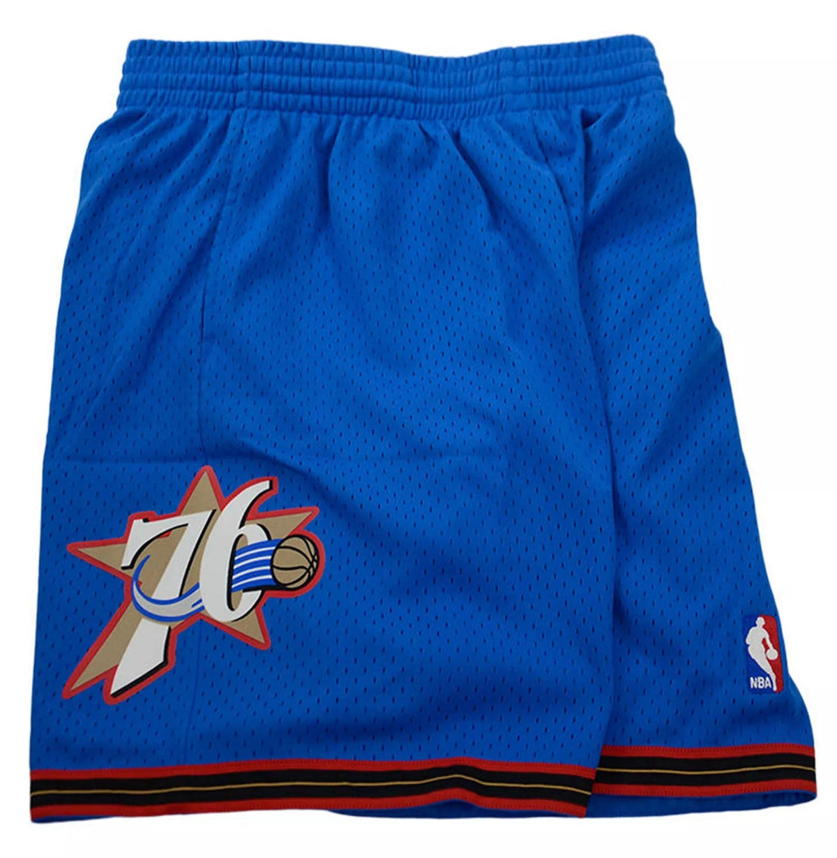 Men's Philadelphia 76ers Mitchell & Ness Hardwood Classics Team Swingman Shorts - Blue