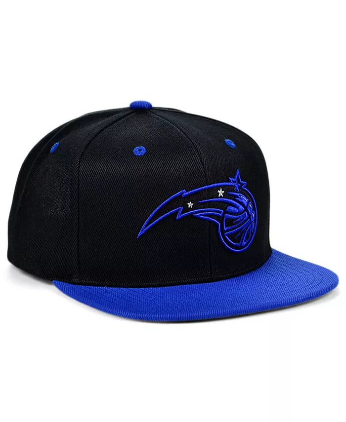 Men's Orlando Magic NBA Black Royality Mitchell & Ness Snapback Hat