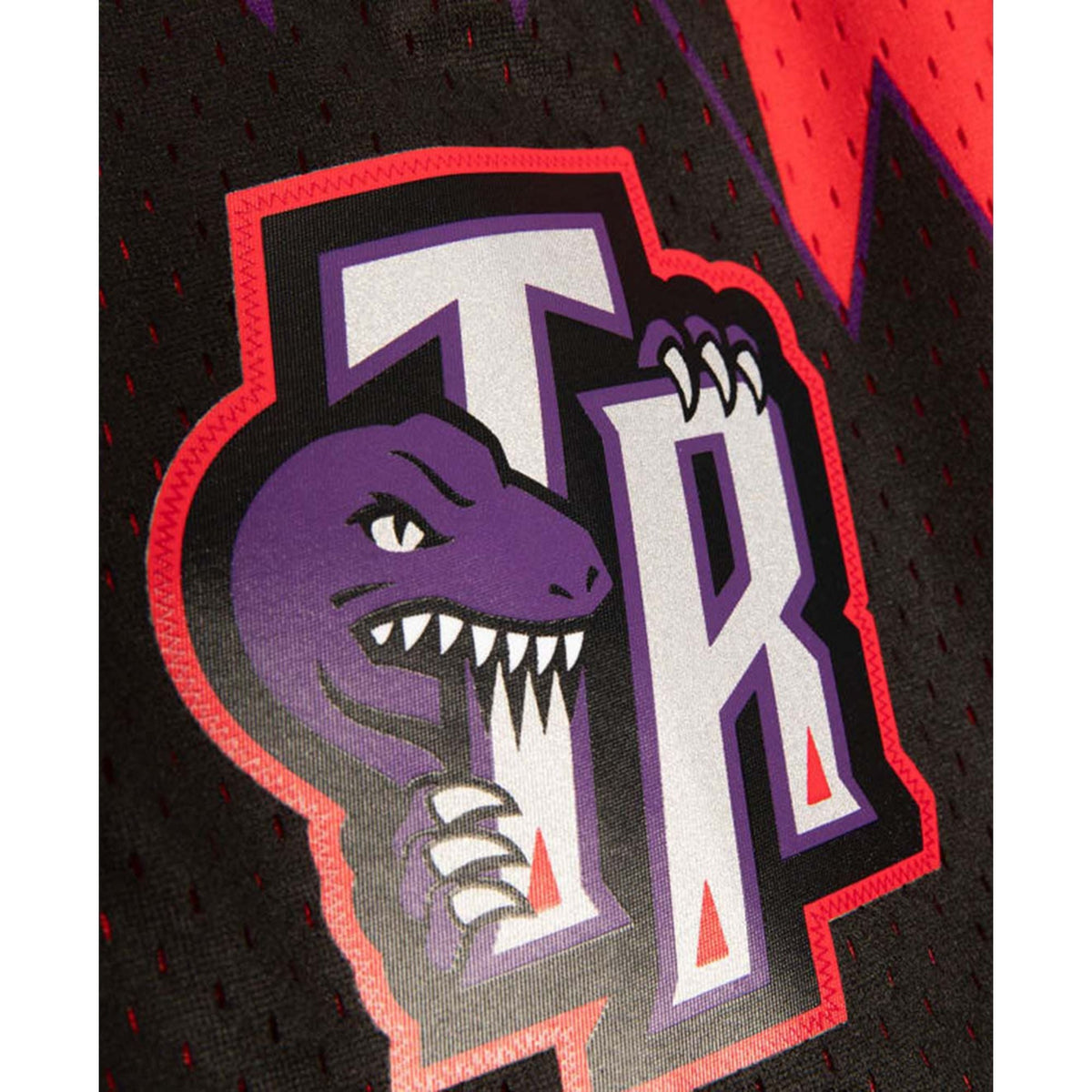 Men's Toronto Raptors 1998 Mitchell & Ness Red Hardwood Classic Reload Swingman Shorts