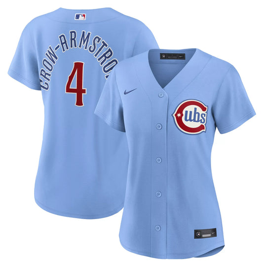 Women's Chicago Cubs Pete Crow-Armstrong Nike Powder Blue Alternate 2 Replica Player Jersey