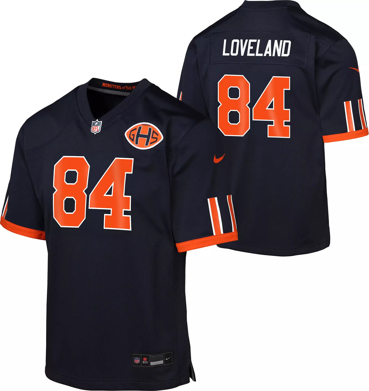Youth Colston Loveland Chicago Bears Navy 2026 Rivalries Collection Nike Game Jersey