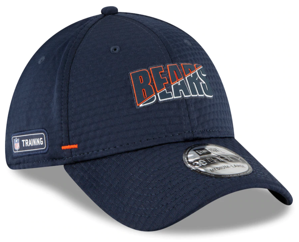 Chicago Bears New Era 2020 NFL Summer Sideline Official Alternate "B" Logo 39THIRTY Flex Hat - Navy