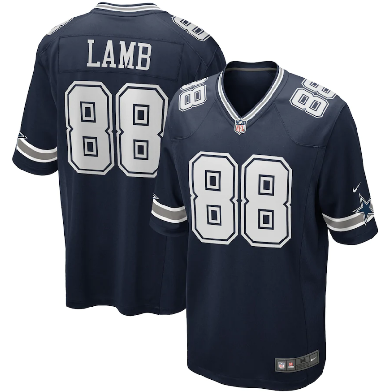 Men's Dallas Cowboys CeeDee Lamb Nike Navy Game Jersey