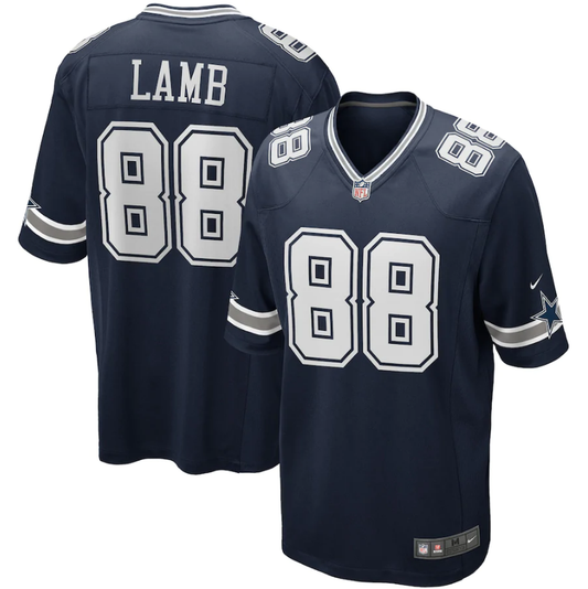 Men's Dallas Cowboys CeeDee Lamb Nike Navy Game Jersey