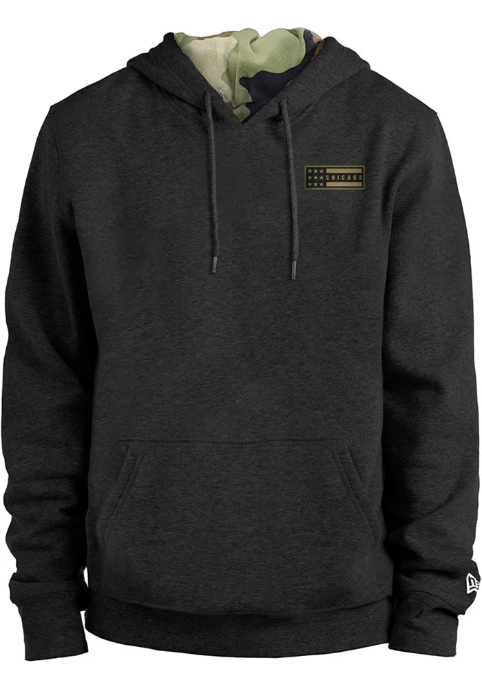 Men's Chicago White Sox New Era 2022 Armed Forces Day Black Pullover Hoodie