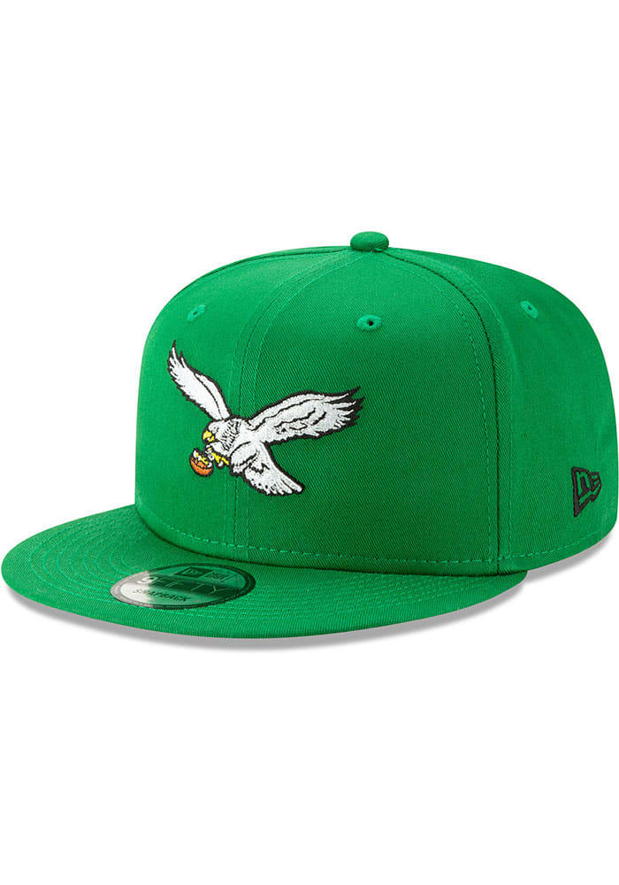 Philadelphia Eagles New Era Green Classic Logo 9FIFTY Adjustable Snapback Hat