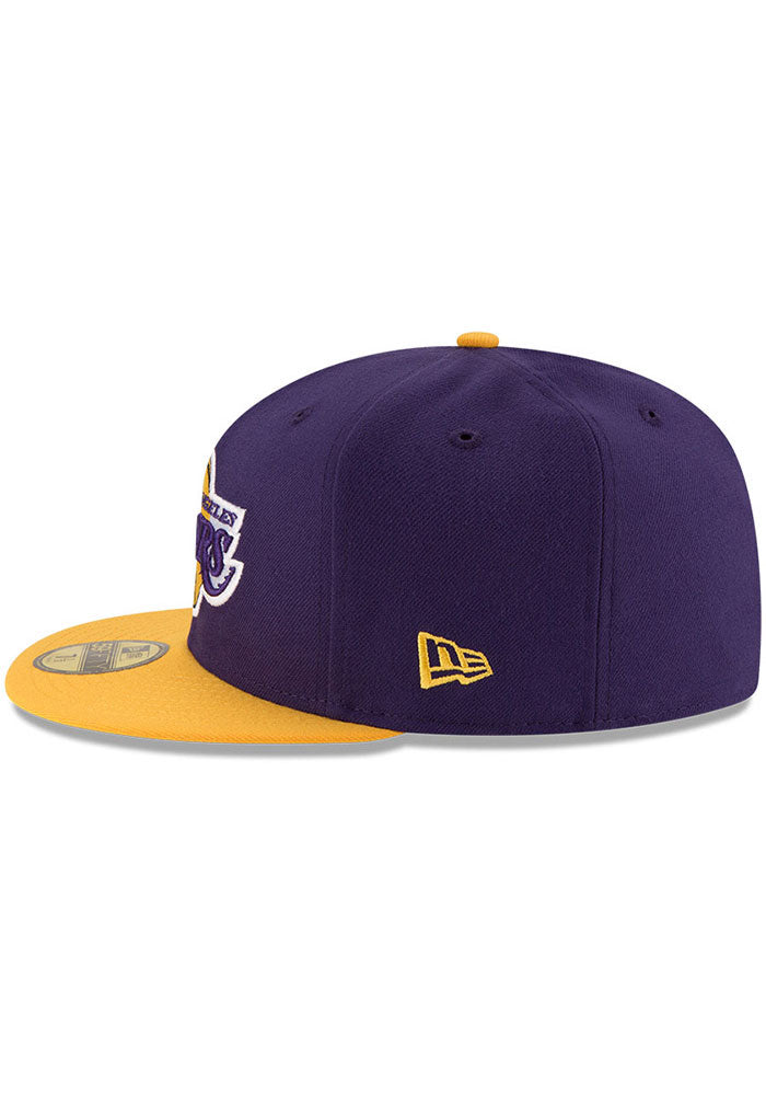 New Era Los Angeles Lakers Mens Purple 2T 59FIFTY Fitted Hat