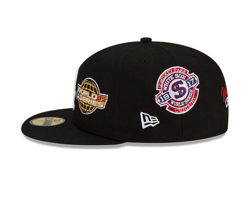 Chicago White Sox 3 Time World Series Champions Edition Black New Era 59FIFTY Fitted Hat