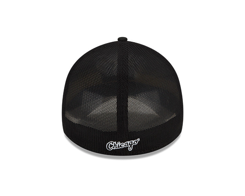 Men's Chicago White Sox New Era Black Batting Practice 39THIRTY Flex-Fit Hat
