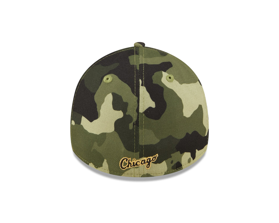 Men's Chicago White Sox New Era Camo 2022 Armed Forces Day 39THIRTY Flex Hat