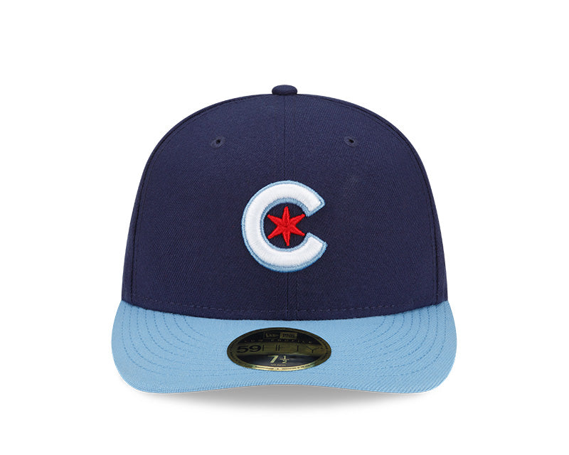 Men's Chicago Cubs New Era Navy/Light Blue City Connect Low Profile 59FIFTY Fitted Hat