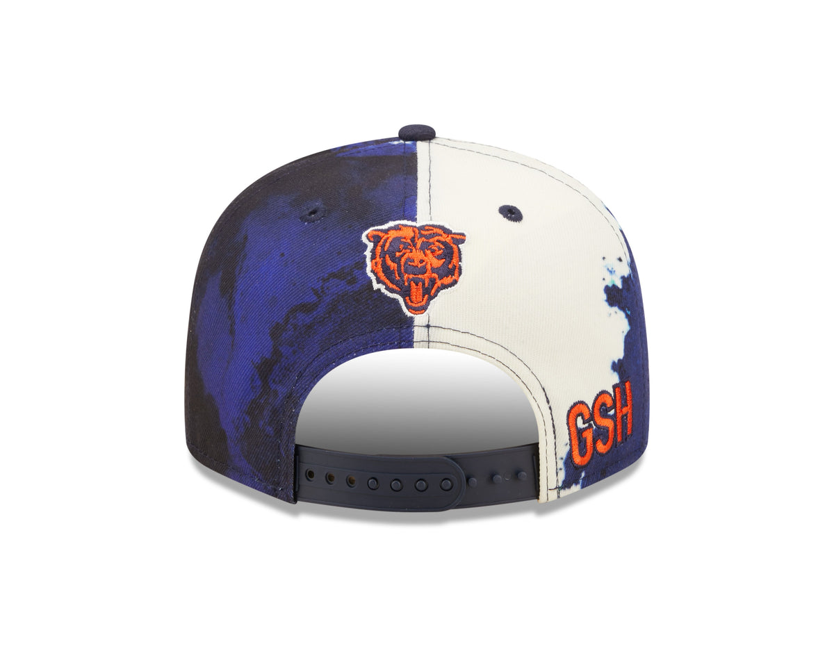 Men's Chicago Bears New Era Navy Ink 2022 NFL Sideline Mascot Logo 9FIFTY Snapback Adjustable Hat