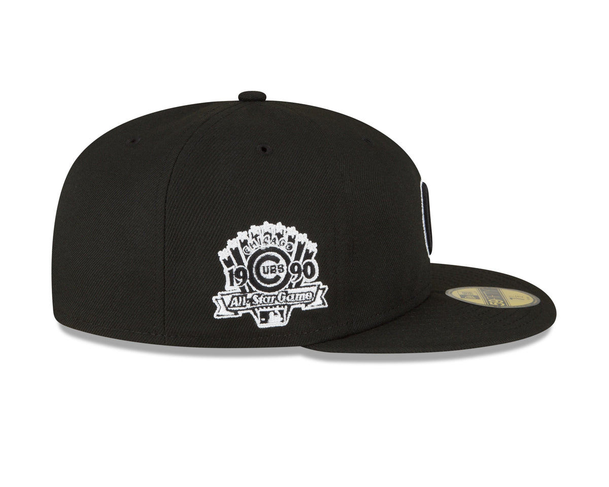 Chicago Cubs 1990 All Star Game Black New Era 59Fifty Fitted Hat