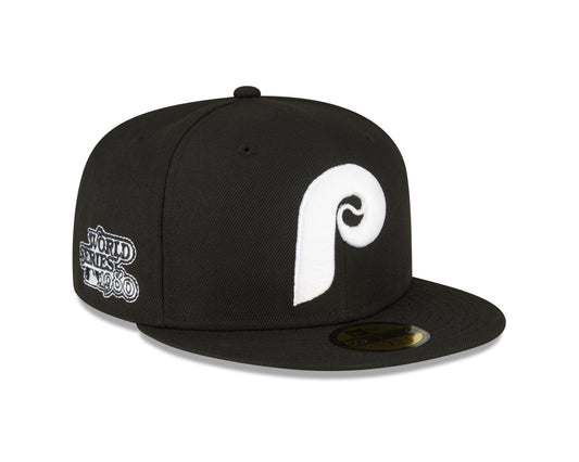 Philadelphia Phillies Cooperstown Collection 1980 World Series Black New Era 59Fifty Fitted Hat