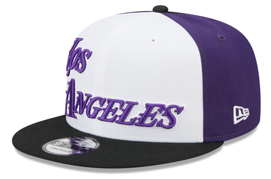 Mens Los Angeles Lakers New Era 2022 NBA City Edition 9FIFTY Snapback Hat