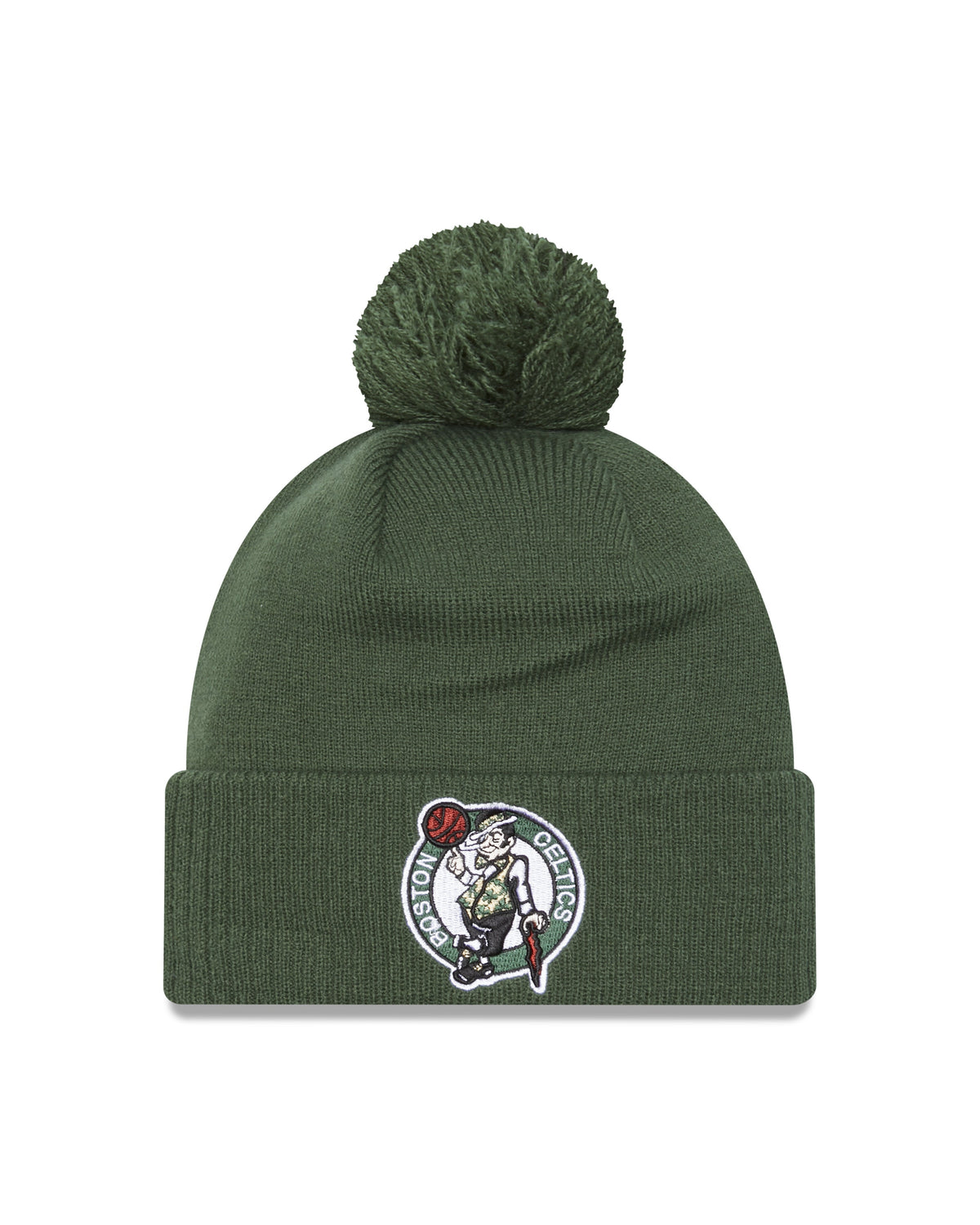 Men's Boston Celtics New Era 2022/23 City Edition Alternate Official Cuffed Pom Knit Hat