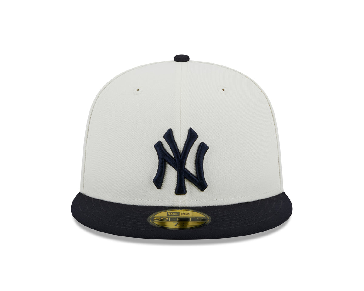 New York Yankees 2000 World Series Cream/Navy New Era Retro 59FIFTY Fitted Hat
