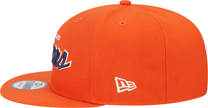 Chicago Bears New Era Orange Script 9FIFTY Adjustable Snapback Hat
