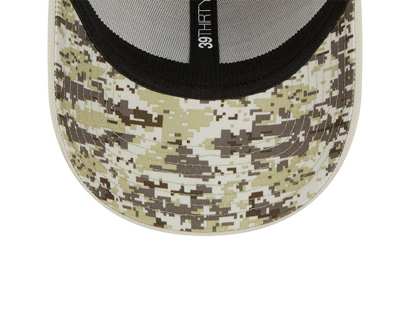 Men's Chicago Bears New Era Stone 2023 Salute to Service Primary Logo 39THIRTY Flex Hat