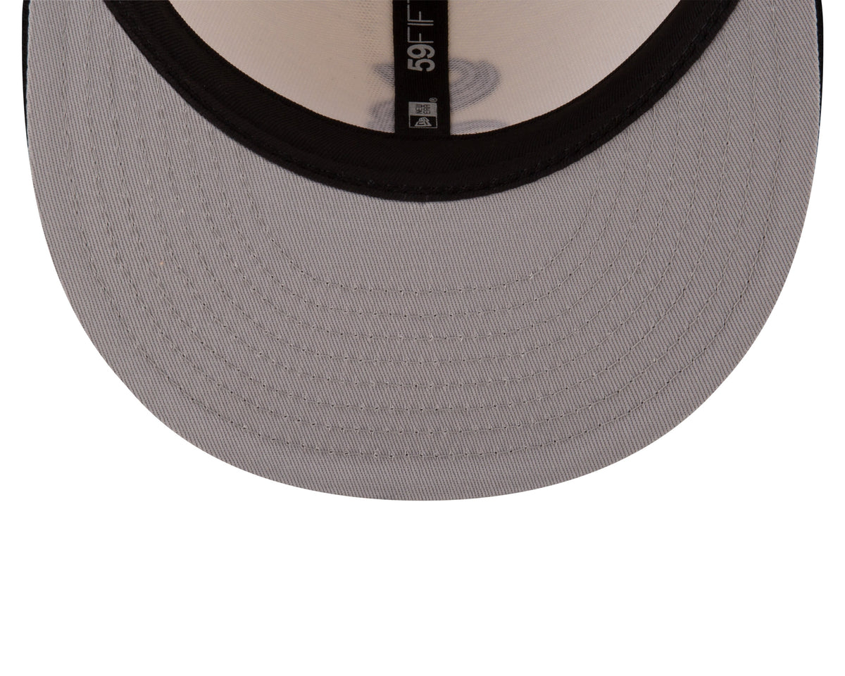 Chicago White Sox Cream/Black Leather Visor New Era 59FIFTY Fitted Hat