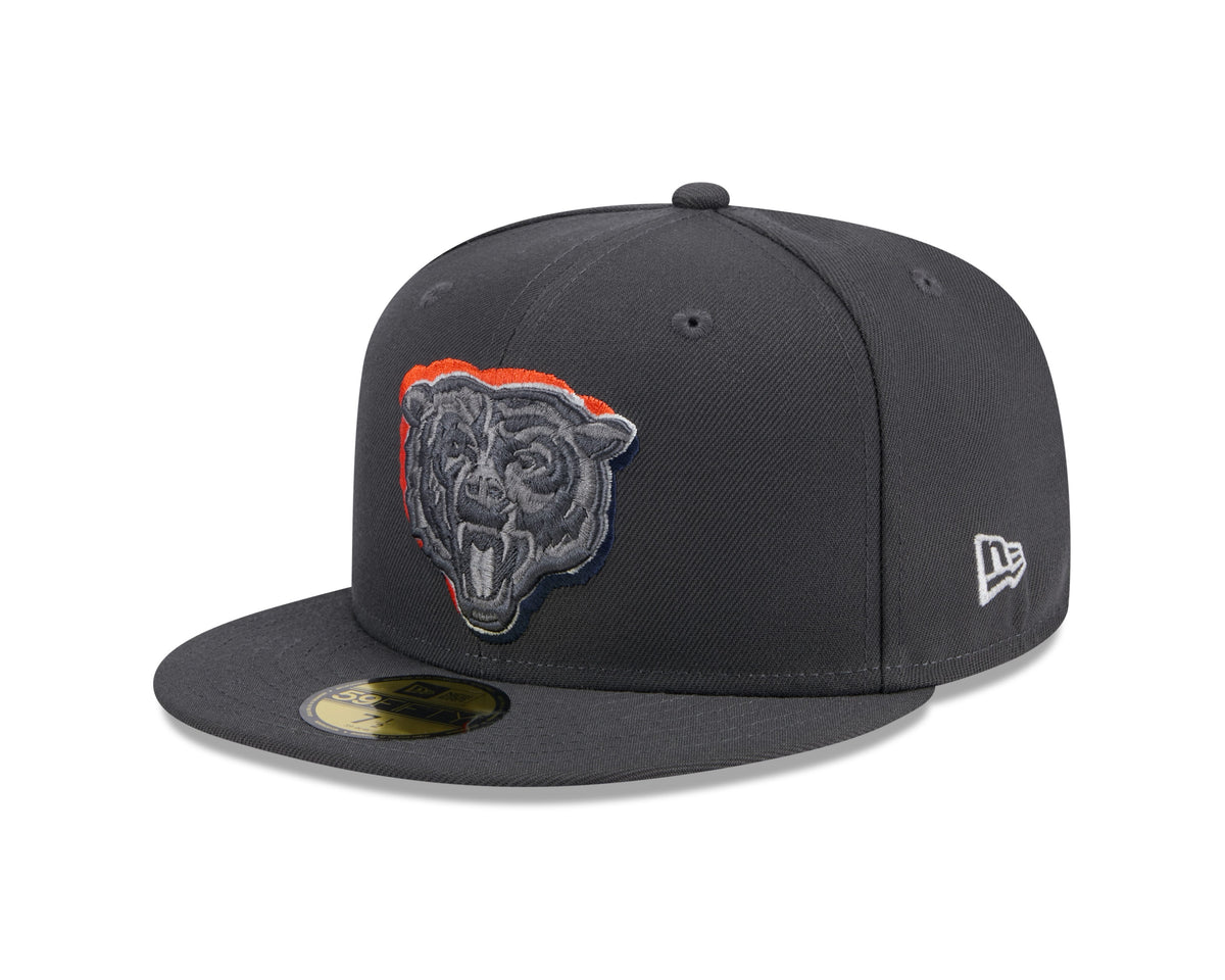 Men's Chicago Bears New Era Graphite 2024 On Stage NFL Draft 59FIFTY Fitted Hat