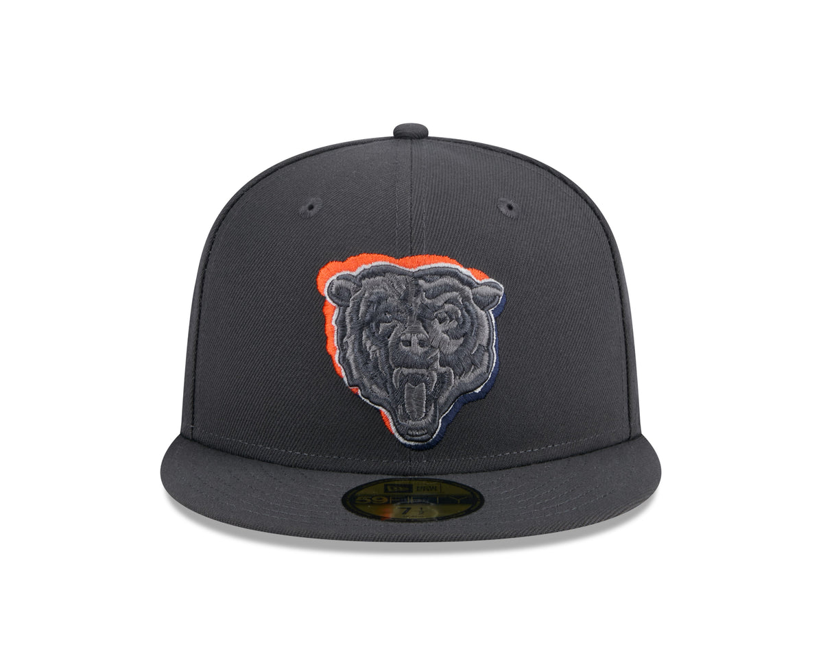 Men's Chicago Bears New Era Graphite 2024 On Stage NFL Draft 59FIFTY Fitted Hat