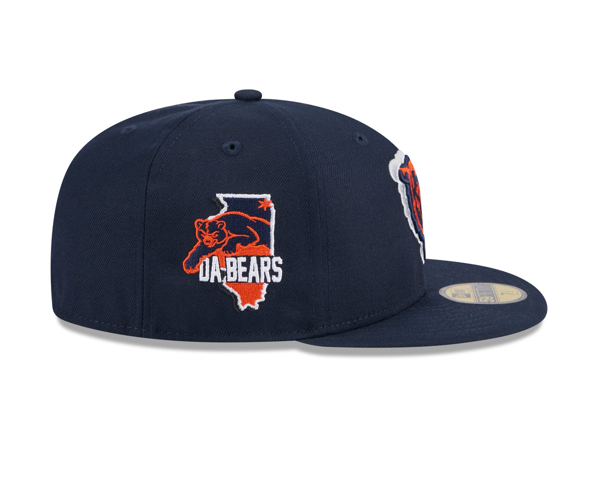 Men's Chicago Bears New Era Navy 2024 NFL Draft 59FIFTY Fitted Hat