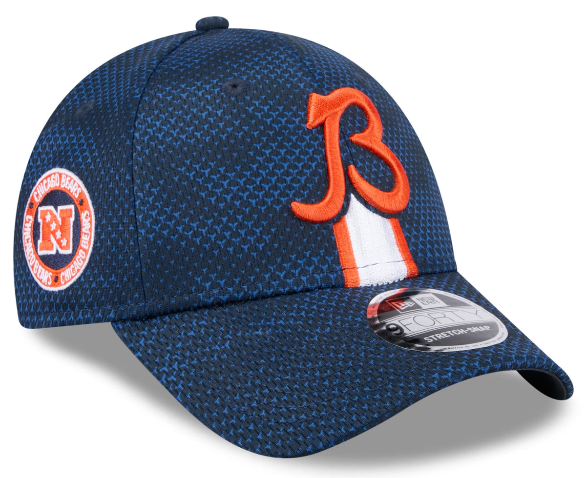 Men's Chicago Bears New Era 2024 Sideline Alternate Logo Navy 9FORTY Adjustable Hat