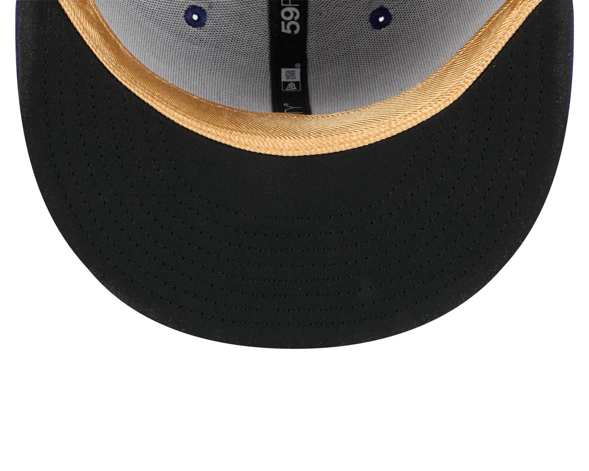 Los Angeles Dodgers New Era Royal Blue MLB Gold Champions 59FIFTY Hat