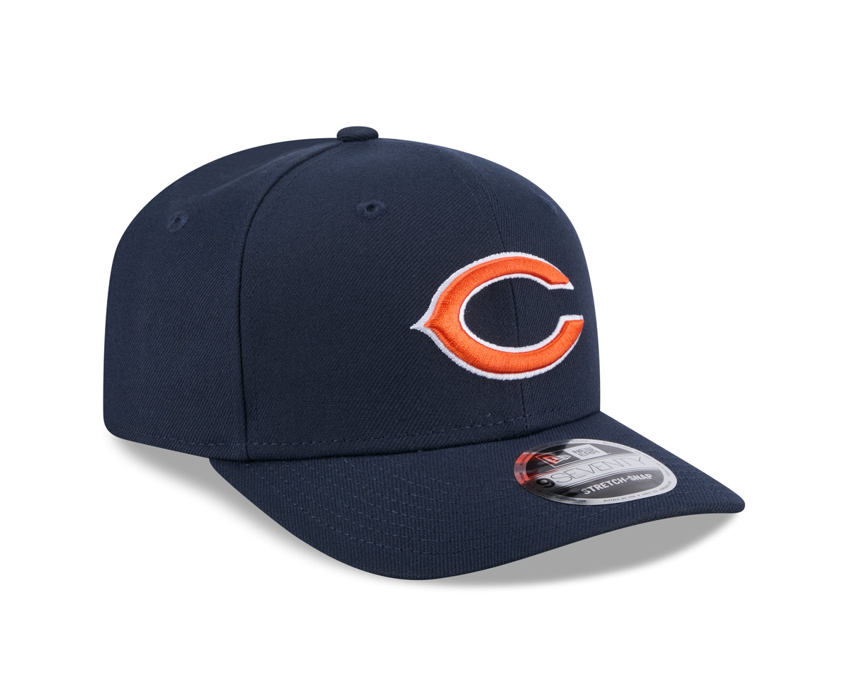 Chicago Bears New Era 9SEVENTY Navy Secondary Logo Adjustable Cap