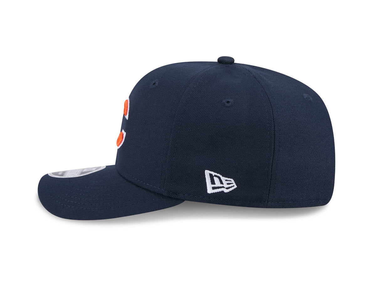 Chicago Bears New Era 9SEVENTY Navy Secondary Logo Adjustable Cap