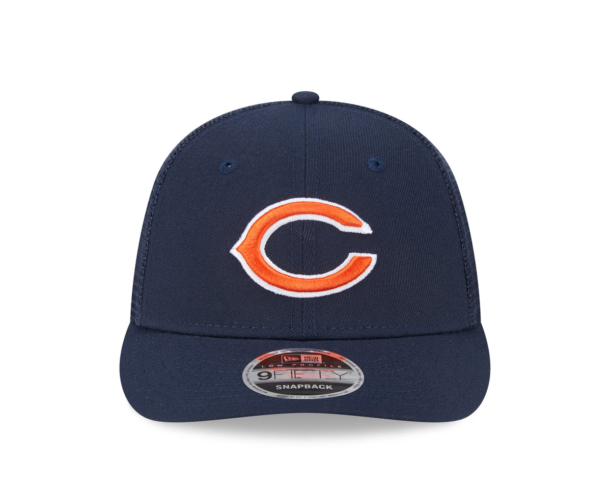Men's Chicago Bears New Era Navy Low Profile Trucker 9FIFTY Adjustable Hat