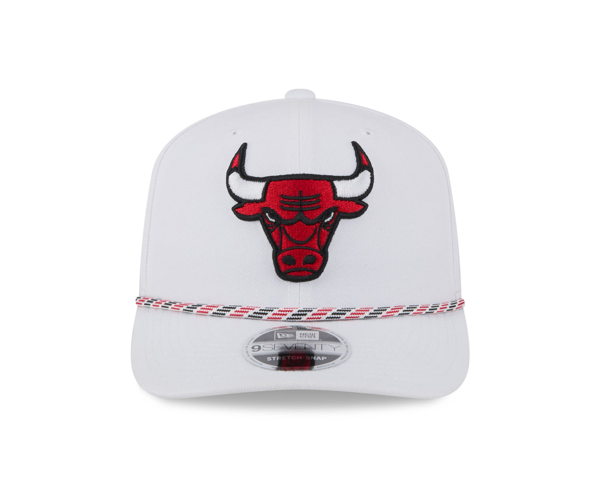 Chicago Bulls New Era White Multi Rope 9SEVENTY Stretch Snap Adjustable Hat