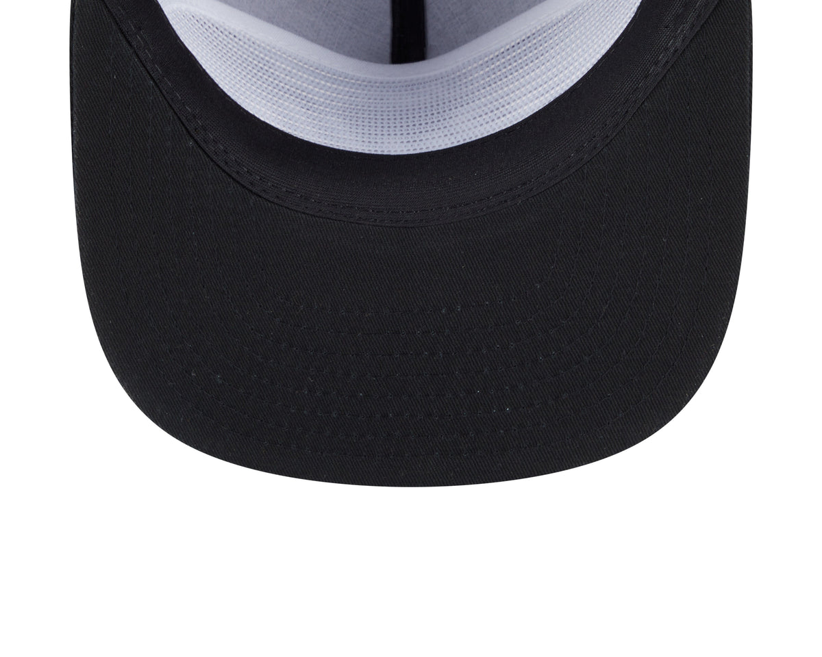 Chicago Bulls New Era Black Team Text The Golfer Snapback Hat