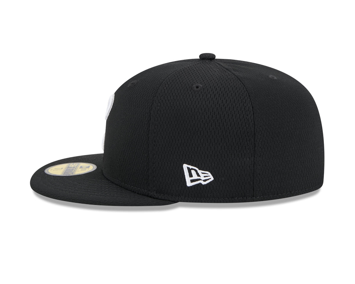 Chicago White Sox New Era Black 2025 Clubhouse Alternate 59FIFTY Fitted Hat