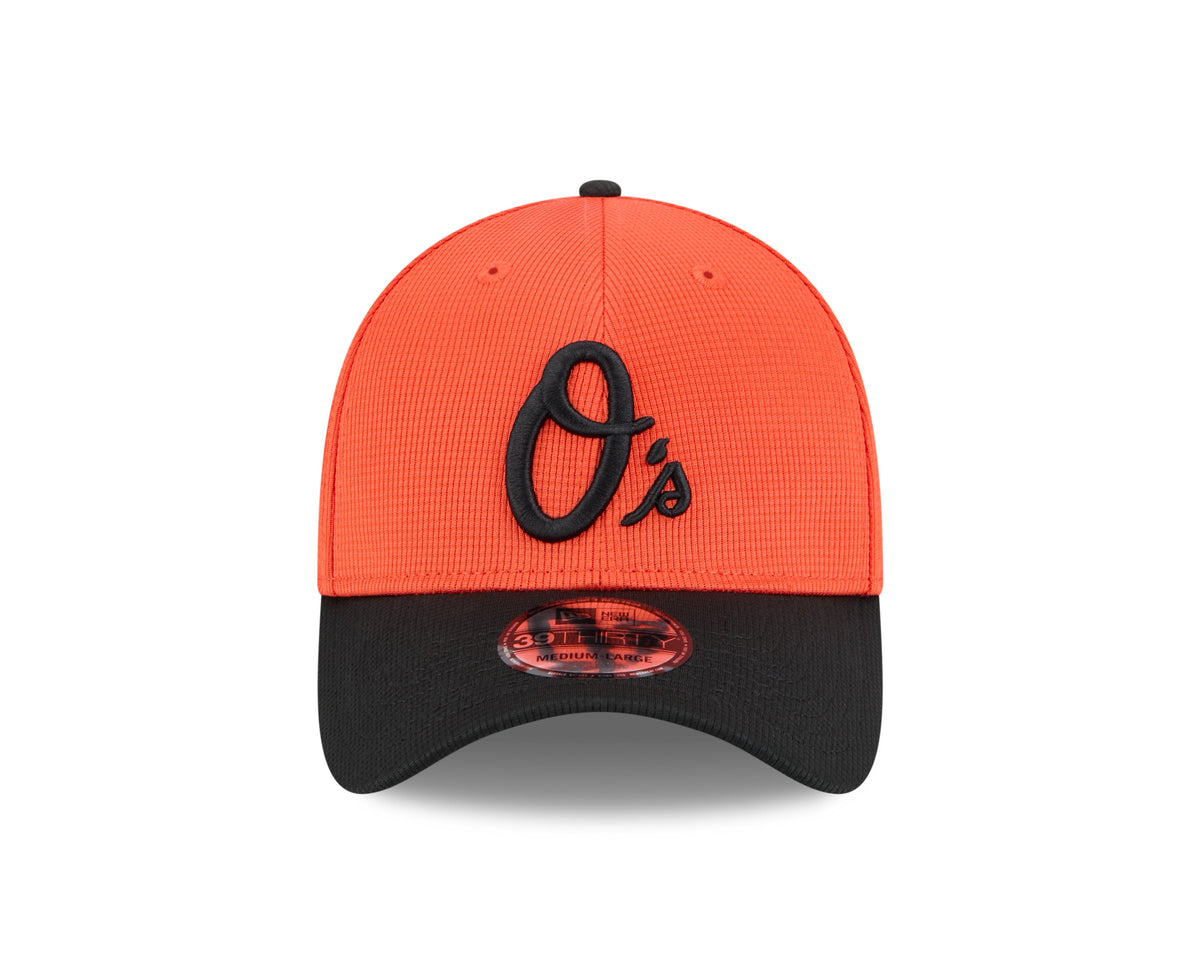 Men's Baltimore Orioles New Era Orange 2025 Spring Training 39THIRTY Flex-Fit Hat
